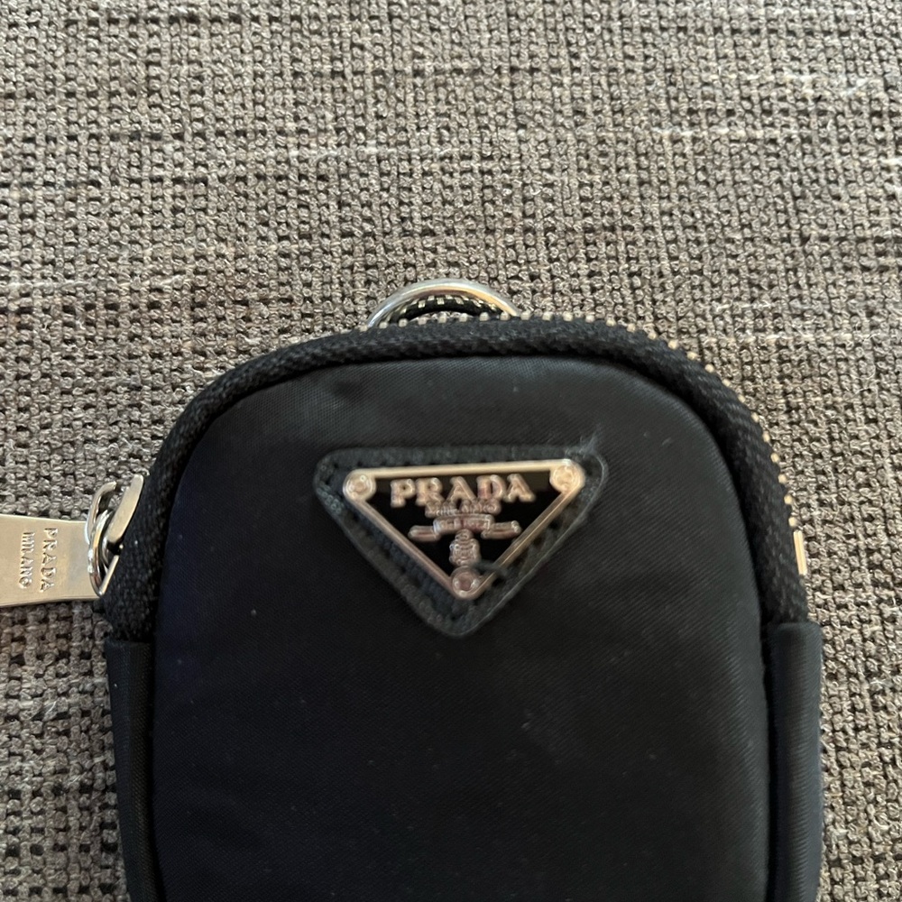 Prada Black Compact Keychain Zip Pouch - Picture 2 of 10